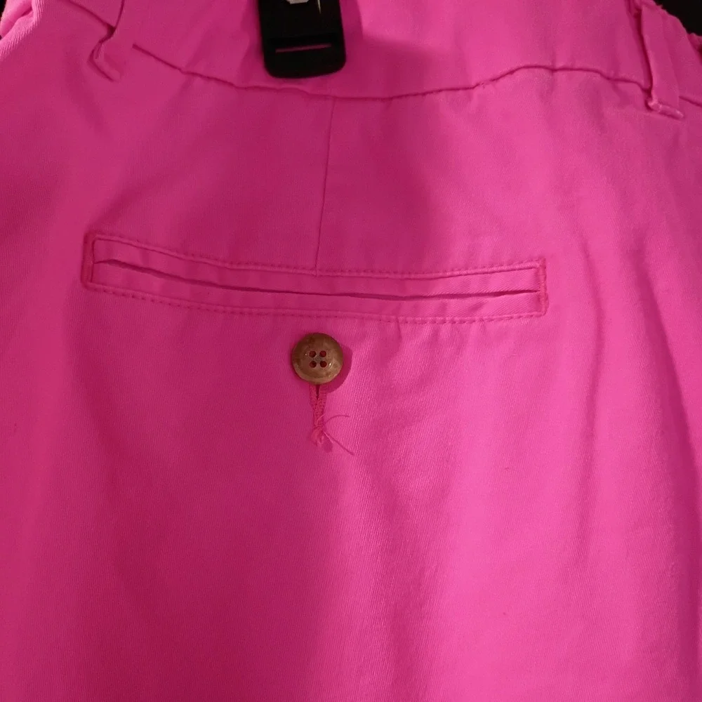 Khakis By GAP Women Boyfriend Roll-Up Hot Pink Summer Nautical Shorts Size 14 - Picture 5 of 8
